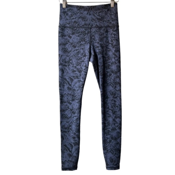 Athleta Women’s Elation Textured Tight Frosted Coral Blue Pull On Yoga Sz S - Picture 3 of 16